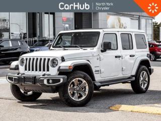 Only 22,573 Kms! This Jeep Wrangler Unlimited delivers a Gas w/ eTorque V-6 3.6 L/220 engine powering this Automatic transmission. Wheels: 18 5-Spoke Double Tone Alloys, TRANSMISSION: 8-SPEED TORQUEFLITE AUTO -inc: Tip Start, Dana M200 Rear Axle, Hill Descent Control. Clean CARFAX! Our advertised prices are for consumers (i.e. end users) only.   This Jeep Wrangler Unlimited Comes Equipped with These Options
Bright White, Interior Color: Black interior / Black seats, Interior: Leather--faced bucket seats with Sahara logo, Engine: 3.6L Pentastar VVT V6 engine with eTorque Transmission: 8--Spd Auto 850RE Trans (Make). Leather--faced bucket seats with Sahara logo: #1 foam seat cushion, Leather--wrapped park brake handle, Leather--wrapped shift knob, Premium wrapped instrument panel bezel. Cold Weather Group: Heated steering wheel, Front heated seats, Remote start system. LED Lighting Group: LED taillamps, Daytime running lamps with LED accents, LED fog lamps, LED reflector headlamps. Uconnect 4C NAV & Sound Group: 4G LTE Wi--Fi hot spot, Auto--dimming rearview mirror, Alpine premium audio system, 8.4--inch touchscreen, Uconnect 4C NAV with 8.4--inch display. SafetyTec Group: Park--Sense Rear Park Assist System, Blind--Spot Monitoring w/ Rear Cross--Path Detection. Advanced Safety Group: Advanced Brake Assist, Forward Collision Warning with Active Braking, Adaptive Cruise Control with Stop. Trail Rail Cargo Management System. 8--Spd Auto 850RE Trans (Make): Dana M200 rear axle, Hill Descent Control, Tip start. 3.6L Pentastar VVT V6 engine with eTorque: Delete alternator, 600--amp maintenance--free battery, 48--volt belt starter generator. Remote proximity keyless entry. Sky power soft top with 1--touch: Removable rear quarter windows. Tilt/telescoping steering column, Steering wheel--mounted audio controls, Cruise control, Push--button Start, Hands--free communication with Bluetooth streaming, Media hub with USB port and auxiliary input jack, Google Android Auto/Apple CarPlay capable, SiriusXM satellite radio ready,   Call today or drop by for more information.
Dont miss out on this one!          Please note the window sticker features options the car had when new -- some modifications may have been made since then. Please confirm all options and features with your CarHub Product Advisor.  
 

Drive Happy with CarHub

*** All-inclusive, upfront prices -- no haggling, negotiations, pressure, or games

 

*** Purchase or lease a vehicle and receive a $1000 CarHub Rewards card for service.

 

*** 3 day CarHub Exchange program available on most used vehicles. Details: www.northyorkchrysler.ca/exchange-program/

 

*** 36 day CarHub Warranty on mechanical and safety issues and a complete car history report

 

*** Purchase this vehicle fully online on CarHub websites

 

 

Transparency Statement
Online prices and payments are for finance purchases -- please note there is a $750 finance/lease fee. Cash purchases for used vehicles have a $2,200 surcharge (the finance price + $2,200), however cash purchases for new vehicles only have tax and licensing extra -- no surcharge. NEW vehicles priced at over $100,000 including add-ons or accessories are subject to the additional federal luxury tax. While every effort is taken to avoid errors, technical or human error can occur, so please confirm vehicle features, options, materials, and other specs with your CarHub representative. This can easily be done by calling us or by visiting us at the dealership. CarHub used vehicles come standard with 1 key. If we receive more than one key from the previous owner, we include them with the vehicle. Additional keys may be purchased at the time of sale. Ask your Product Advisor for more details. Payments are only estimates derived from a standard term/rate on approved credit. Terms, rates and payments may vary. Prices, rates and payments are subject to change without notice. Please see our website for more details.
