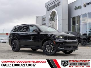 <b>Sunroof,  Cooled Seats,  Navigation,  Apple CarPlay,  Android Auto!</b><br> <br> <br> <br>  For an authentic Dodge SUV experience in a package that can keep your whole family safe and comfortable, look no further than the Dodge Durango. <br> <br>Filled with impressive standard features, this family friendly 2024 Dodge Durango is a surprising and adventurous SUV. Versatile as they come, you can manage any road you find in comfort and style, while effortlessly leading the pack in this Dodge Durango. For a capable, impressive, and versatile family SUV that can still climb mountains, this Dodge Durango is ready for your familys next big adventure.<br> <br> This black SUV  has a 8 speed automatic transmission and is powered by a  295HP 3.6L V6 Cylinder Engine.<br> <br> Our Durangos trim level is GT. Step up to this Durango GT and be rewarded with an express open/close sunroof, a power operated liftgate for rear cargo access, Nappa leather upholstery, ventilated and heated front seats with lumbar support and memory function, heated rear seats, adaptive cruise control, and upgraded tow equipment with hitch and sway control and trailer brake control. The standard features continue with remote engine start, a sport leather-wrapped heated steering wheel, and an upgraded 10.1-inch infotainment screen powered by Uconnect 5 and features inbuilt GPS navigation, Apple CarPlay, Android Auto, mobile hotspot internet access, and SiriusXM satellite radio. Safety features also include blind spot detection with rear cross traffic alert, forward collision mitigation, ParkSense with rear parking sensors, and even more. This vehicle has been upgraded with the following features: Sunroof,  Cooled Seats,  Navigation,  Apple Carplay,  Android Auto,  4g Wi-fi,  Leather Seats. <br><br> <br/> Weve discounted this vehicle $7100. Incentives expire 2024-07-02.  See dealer for details. <br> <br><h3><a href=https://www.crowfootdodgechrysler.com/tools/autoverify/finance.htm>Click here for instant pre-approval!</a></h3><br>

We pride ourselves in consistently exceeding our customers expectations. Please dont hesitate to give us a call.<br> Come by and check out our fleet of 80+ used cars and trucks and 120+ new cars and trucks for sale in Calgary.  o~o