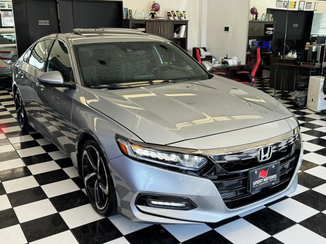 2018 Honda Accord Sport+Roof+ApplePlay+Adaptive Cruise+CLEAN CARFAX Photo5