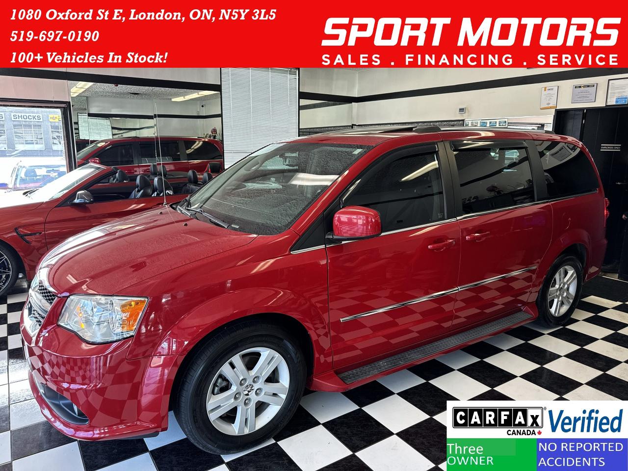 2015 Dodge Grand Caravan Crew PLUS+PWR Doors+GPS+Camera+Roof+CLEAN CARFAX