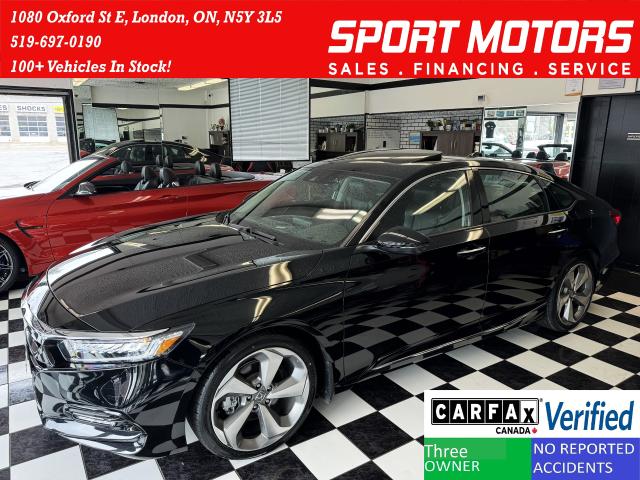 2018 Honda Accord Touring+New Tires+Cooled Leather+BSM+CLEAN CARFAX Photo1