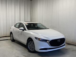 <p>NEW 2024 Mazda3 GS AWD. SKYACTIV-G 2.5L Inline-4 Cylinder. Bluetooth, Cloth Upholstery, Backup Cam, Heated Front Seats, Adaptive Cruise Control, Heated Mirrors, Heated Steering Wheel, Auto Rain-Sensing Wipers, Dual Zone Automatic Climate Controls, Electronic Parking Brake.</p>  <p>Price listed is a finance price only and includes a finance rebate. This vehicles Cash Price is listed and available on our dealer website at parkmazda dot ca</p>  <p>Includes:</p> <p>i-ACTIVSENSE + Safety Features (Smart City Brake Support-Front, Day/Night Forward Pedestrian Detection, Driver Attention Alert, Rear Cross Traffic Alert, Distance Recognition Support System, Advanced Blind Spot Monitoring)</p>  <p>Along with a daring design, our 2024 Mazda3 GS AWD Sedan delivers plenty of upscale details in Snowflake White Pearl! Motivated by a 2.5 Liter 4 Cylinder offering 191hp matched to a 6 Speed Automatic transmission so you can move with bold authority. This All Wheel Drive sedan also responds to your commands with precise handling, and it returns nearly approximately 6.6L/100km on the highway. Our Mazda3 makes a bold style statement with LED lighting, a gloss-black grille, 18-inch alloy wheels, and power mirrors with built-in turn signals.</p>  <p>Our GS is well-prepared for a comfortable ride, thanks to heated cloth front seats,  a leather-wrapped steering wheel, dual-zone automatic climate control, keyless entry, pushbutton ignition, and intuitive infotainment. Highlights include a 7-inch driver display, an 8.8-inch central display, a Commander Controller, voice recognition, Android Auto, Apple CarPlay, Bluetooth, and an eight-speaker Harmonic Acoustics sound system.</p>  <p>Enjoy mobile peace of mind with intelligent Mazda safety measures such as automatic braking, blind-spot monitoring, rear cross-traffic alert, a rearview camera, a driver attention monitor, and more. You deserve a better ride, so check out our Mazda3 GS today! Save this page, Come in for a Qualified Test Drive. We Know You Will Enjoy Your Test Drive Towards Ownership!</p>  <p>Call 587-409-5859 for more info or to schedule an appointment! AMVIC Licensed Business.</p>