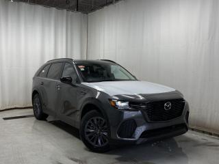 <p>NEW 2025 Mazda CX-70 PHEV GS-L AWD. Bluetooth, Mi-Drive, Leatherette Upholstery, Rear Parking Sensor, Panoramic Moonroof, Apple CarPlay & Android Auto, Available NAV, Wiper De-Icer, Roof Rails, Heated Front Seats, Heated Steering Wheel, Electronic Parking Brake, Auto Hold, Power Trunk, Rear Climate Control, Tri-Zone Climate Control, Silver Metallic Alloy Wheels</p>  <p>Includes:</p>   <p>Standard on 2024 Mazda CX-70 i-ACTIVSENSE + Safety Features (Smart Brake Support-Front, Driver Attention Alert, Rear Cross Traffic Alert, Mazda Radar Cruise Control With Stop & Go, Emergency Lane Keeping with Road Keep Assist, Lane-Keep Assist System, Lane Departure Warning System, Blind Spot Monitoring, Distance & Speed Alert)</p>    <p>Enjoy the journey in our 2025 Mazda CX-70 PHEV GS-L AWD, which is comfortably capable in Machine Grey Metallic! Motivated by a 2.5 Liter e-SKYACTIV Inline 4 and an Electric Motor delivering 42 KM of range, totaling a combined 323hp to an 8 Speed Automatic transmission. This All Wheel Drive SUV also rides with Off-Road, Sport, and Towing Modes, and it sees nearly approximately 9.4L/100km on the highway. A refined design is another benefit of our CX-70. Check out its LED lighting, panoramic moonroof, hands-free liftgate, roof rails, and 19-inch alloy wheels.</p>  <p>Our CX-70 cabin treats your family to better travel with heated leatherette power front seats, a leather-wrapped steering wheel, dual-zone automatic climate control, and keyless access/ignition. Digitally dominate daily errands and extraordinary adventures with a 10.25-inch color display, Android Auto/Apple CarPlay, a Commander controller, available NAV, wireless charging, and voice control.</p>  <p>Safety is paramount for Mazda, so youre protected by automatic braking, a rearview camera, adaptive cruise control, blind-spot monitoring, rear cross-traffic alert, lane-keeping assistance, and other smart technologies. Carefully crafted, our CX-70 PHEV GS-L AWD can be yours today! Save this Page and Call for Availability. We Know You Will Enjoy Your Test Drive Towards Ownership!</p>  <p>Call 587-409-5859 for more info or to schedule an appointment! AMVIC Licensed Business.</p>