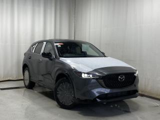 <p>NEW 2024 CX-5 Sport Design AWD. Bluetooth, Skyactiv-G 2.5 T (Inline-4) Dynamic Pressure Turbo. Black Exterior Trimming, Red Interior Stitching, Backup Cam, NAV, Leather Heated/Ventilated Seats, Power Front Seats, Memory Driver Seat, Rear Heated Seats, Wireless Apple CarPlay/Android Auto, Wireless Phone Charger, Bose Premium Sound System, Advanced Keyless Remote Entry, Tilt/Sliding Moonroof, Power Trunk, Adaptive Cruise Control, Heated Steering Wheel, Wiper Blade De-Icer, Auto Dual-Zone Climate Control, Rear Air Vents, Auto Rain-Sensing Wipers, Electronic Parking Brake, Heated Mirrors, Paddle Shifters, 19 Black Metallic Alloy Wheels</p>  <p>Price listed is a finance price only and includes a finance rebate. This vehicles Cash Price is listed and available on our dealer website at parkmazda dot ca</p>  <p>Includes:</p> <p>i-ACTIVSENSE + Safety Features (Smart City Brake Support-Front, Rear Cross Traffic Alert, Mazda Radar Cruise Control With Stop & Go, Distance Recognition Support System, Lane-Keep Assist System, Lane Departure Warning System, Advanced Blind Spot Monitoring)</p>  <p>A joy to drive, our 2024 Mazda CX-5 Sport Design AWD radiates refined style in Machine Grey Metallic! Motivated by a 2.5 Liter 4 Cylinder that delivers 256hp tethered to a paddle-shifted 6 Speed Automatic transmission. You can put that strength to good use with the added traction of torque vectoring, and this All Wheel Drive SUV returns nearly approximately 7.8L/100km on the highway. Our CX-5 also has an expressive design with bold details like 19-inch alloy wheels, a rear roof spoiler, and bright-tipped dual exhaust outlets.</p>  <p>Our Sport Design cabin is no ordinary interior. Its tailor-made for better travel with heated leather power front seats, a leather-wrapped steering wheel, automatic climate control, pushbutton ignition, and keyless access. Mazda makes connecting easy by providing a 10.25-inch central display, a multifunction Commander controller, Apple CarPlay/Android Auto, Bluetooth, voice control, and six-speaker audio. The versatile rear cargo space adds adventure-friendly functionality.</p>  <p>Safety is a high priority for Mazda, which helps protect you and your loved ones with automatic emergency braking, adaptive cruise control, a rearview camera, lane-keeping assistance, blind-spot monitoring, and other intelligent technologies. With all that, our CX-5 Sport Design is here to transcend the ordinary! Save this page, Come in for a Qualified Test Drive. We Know You Will Enjoy Your Test Drive Towards Ownership!</p>  <p>Call 587-409-5859 for more info or to schedule an appointment! AMVIC Licensed Business.</p>