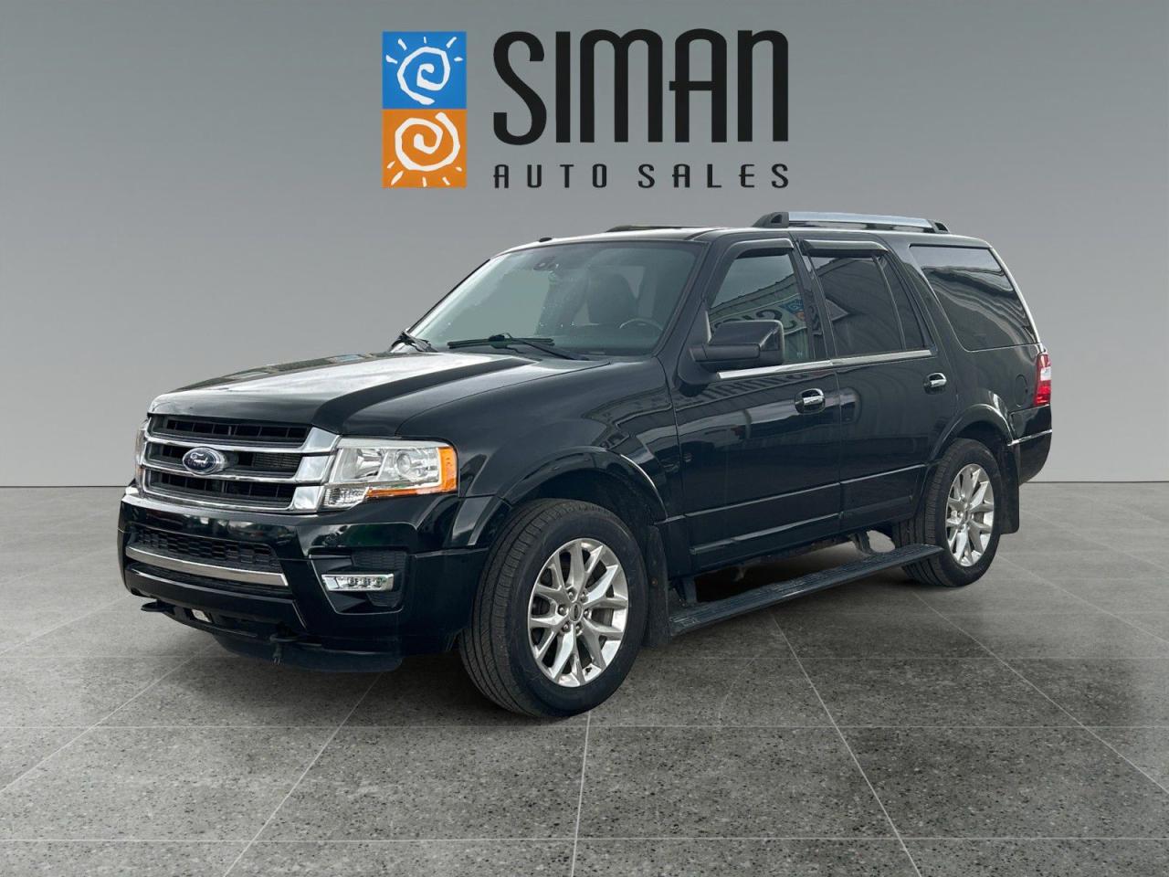 Used 2015 Ford Expedition Limited CLEARANCE PRICED LEATHER SUNROOF AWD 8 PASSANGER for sale in Regina, SK