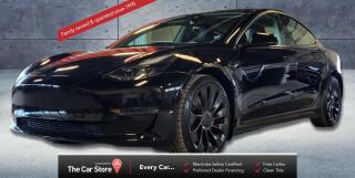Used 2023 Tesla Model 3 Performance AWD FULL FSD 2nd Set Winter NO ACCIDNT for sale in Winnipeg, MB