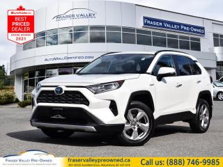 Used 2020 Toyota RAV4 Hybrid Limited  - Leather Seats - $167.03 /Wk for sale in Abbotsford, BC