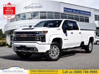 Used 2021 Chevrolet Silverado 3500HD High Country  - $275.30 /Wk for sale in Abbotsford, BC