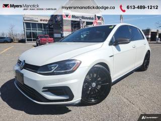 Compare at $34915 - Our Price is just $33898! <br> <br>   This 2019 Volkswagen Golf R is styled to stand out and look flamboyant, with plenty of  performance indicators and badges only visible to modern sports car connoisseurs. This  2019 Volkswagen Golf R is fresh on our lot in Manotick. <br> <br>The Volkswagen Golf R is an elegant, restrained compact is eerily similar to the standard Golf, designed to blend in with traffic and be the least flamboyant and flashy. Within the finely crafted interior you will find all luxuries and countless creature comforts you want, while the performance and handling will definitely leave you speechless. This car is truly a track star!This  hatchback has 68,860 kms. Its  white in colour  . It has an automatic transmission and is powered by a  288HP 2.0L 4 Cylinder Engine. <br> <br>To apply right now for financing use this link : <a href=https://CreditOnline.dealertrack.ca/Web/Default.aspx?Token=3206df1a-492e-4453-9f18-918b5245c510&Lang=en target=_blank>https://CreditOnline.dealertrack.ca/Web/Default.aspx?Token=3206df1a-492e-4453-9f18-918b5245c510&Lang=en</a><br><br> <br/><br> Buy this vehicle now for the lowest weekly payment of <b>$129.54</b> with $0 down for 84 months @ 9.99% APR O.A.C. ( Plus applicable taxes -  and licensing fees   ).  See dealer for details. <br> <br>If youre looking for a Dodge, Ram, Jeep, and Chrysler dealership in Ottawa that always goes above and beyond for you, visit Myers Manotick Dodge today! Were more than just great cars. We provide the kind of world-class Dodge service experience near Kanata that will make you a Myers customer for life. And with fabulous perks like extended service hours, our 30-day tire price guarantee, the Myers No Charge Engine/Transmission for Life program, and complimentary shuttle service, its no wonder were a top choice for drivers everywhere. Get more with Myers! <br>*LIFETIME ENGINE TRANSMISSION WARRANTY NOT AVAILABLE ON VEHICLES WITH KMS EXCEEDING 140,000KM, VEHICLES 8 YEARS & OLDER, OR HIGHLINE BRAND VEHICLE(eg. BMW, INFINITI. CADILLAC, LEXUS...)<br> Come by and check out our fleet of 50+ used cars and trucks and 120+ new cars and trucks for sale in Manotick.  o~o