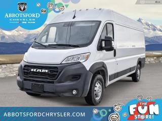 <br> <br>  With an easy loading floor, great forward visibility and class-exclusive features, this Ram ProMaster Cargo Van has an edge over its competition. <br> <br>This Ram ProMaster is a purpose-built, full-size van, designed to deliver maximum utility and functionality. With an upfitter-friendly design that includes nearly vertical side walls and uninterrupted floor space, this ProMaster delivers maximum storage, functionality, and simple configurability. Class-exclusive front-wheel drive gives this van enhanced traction in all seasons while providing increased cargo capacity.<br> <br> This bright white van  has an automatic transmission and is powered by a  276HP 3.6L V6 Cylinder Engine.<br> <br> Our ProMaster Cargo Vans trim level is 2500 High Roof 159. This full-size van comes packed with work-ready features inside and out. Featuring the best-in-class turning diameter, exceptional payload capacity and it also includes remote keyless entry, air conditioning, power windows, Uconnect 3 w/5 inch display screen and streaming audio, a remote USB port for charging your devices, tire pressure monitoring, electronic stability control, trailer sway control, electronic roll mitigation, Rams Parkview rear camera and much more. This vehicle has been upgraded with the following features: Rear Camera,  Remote Keyless Entry,  Uconnect3,  Streaming Audio,  Air Conditioning,  Power Windows. <br><br> View the original window sticker for this vehicle with this url <b><a href=http://www.chrysler.com/hostd/windowsticker/getWindowStickerPdf.do?vin=3C6LRVDG6RE117729 target=_blank>http://www.chrysler.com/hostd/windowsticker/getWindowStickerPdf.do?vin=3C6LRVDG6RE117729</a></b>.<br> <br/>    6.49% financing for 96 months. <br> Buy this vehicle now for the lowest weekly payment of <b>$225.32</b> with $0 down for 96 months @ 6.49% APR O.A.C. ( taxes included, Plus applicable fees   ).  Incentives expire 2024-07-02.  See dealer for details. <br> <br>Abbotsford Chrysler, Dodge, Jeep, Ram LTD joined the family-owned Trotman Auto Group LTD in 2010. We are a BBB accredited pre-owned auto dealership.<br><br>Come take this vehicle for a test drive today and see for yourself why we are the dealership with the #1 customer satisfaction in the Fraser Valley.<br><br>Serving the Fraser Valley and our friends in Surrey, Langley and surrounding Lower Mainland areas. Abbotsford Chrysler, Dodge, Jeep, Ram LTD carry premium used cars, competitively priced for todays market. If you don not find what you are looking for in our inventory, just ask, and we will do our best to fulfill your needs. Drive down to the Abbotsford Auto Mall or view our inventory at https://www.abbotsfordchrysler.com/used/.<br><br>*All Sales are subject to Taxes and Fees. The second key, floor mats, and owners manual may not be available on all pre-owned vehicles.Documentation Fee $699.00, Fuel Surcharge: $179.00 (electric vehicles excluded), Finance Placement Fee: $500.00 (if applicable)<br> Come by and check out our fleet of 100+ used cars and trucks and 130+ new cars and trucks for sale in Abbotsford.  o~o