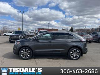 Used 2016 Ford Edge Titanium  - Leather Seats -  Bluetooth for sale in Kindersley, SK