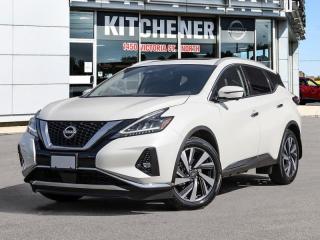 <b>Leather Seats!</b><br> <br> <br> <br><br> <br>  The atmosphere created in this gorgeous Murano makes the destination beside the point. <br> <br>This 2024 Nissan Murano offers confident power, efficient usage of fuel and space, and an exciting exterior sure to turn heads. This uber popular crossover does more than settle for good enough. This Murano offers an airy interior that was designed to make every seating position one to enjoy. For a crossover that is more than just good looks and decent power, check out this well designed 2024 Murano. <br> <br> This pearl white tricoat SUV  has an automatic transmission and is powered by a  3.5L V6 24V MPFI DOHC engine.<br> <br> Our Muranos trim level is SL. This SL trim brings a dual panel panoramic moonroof, heated leather seats, motion activated power liftgate, remote start with intelligent climate control, memory settings, ambient interior lighting, and a heated steering wheel for added comfort along with intelligent cruise with distance pacing, intelligent Around View camera, and traffic sign recognition for even more confidence. Navigation and Bose Premium Audio are added to the NissanConnect touchscreen infotainment system featuring Android Auto, Apple CarPlay, and a ton more connectivity features. Forward collision warning, emergency braking with pedestrian detection, high beam assist, blind spot detection, and rear parking sensors help inspire confidence on the drive. This vehicle has been upgraded with the following features: Leather Seats. <br><br> <br>To apply right now for financing use this link : <a href=https://www.kitchenernissan.com/finance-application/ target=_blank>https://www.kitchenernissan.com/finance-application/</a><br><br> <br/>    Incentives expire 2024-05-31.  See dealer for details. <br> <br><b>KITCHENER NISSAN IS DEDICATED TO AWESOME AND DRIVEN TO SURPASS EXPECTATIONS!</b><br>Awesome Customer Service <br>Friendly No Pressure Sales<br>Family Owned and Operated<br>Huge Selection of Vehicles<br>Master Technicians<br>Free Contactless Delivery -100km!<br><b>WE LOVE TRADE-INS!</b><br>We will pay top dollar for your trade even if you dont buy from us!   <br>Kitchener Nissan trades are made easy! We have specialized buyers that are waiting to purchase your unique vehicle. To get optimal value for you, we can also place your vehicle on live auction. <br>Home to thousands of bidders!<br><br><b>MARKET PRICED DEALERSHIP</b><br>We are a Market Priced dealership and are proud of it! <br>What is market pricing? ALL our vehicles are listed online. We continuously monitor online prices daily to ensure we find the best deal, so that you dont have to! We make sure were offering the highest level of savings amongst our competitors! Not only do we offer the advantage of market pricing, at Kitchener Nissan we aim to inspire confidence by providing a transparent and effortless vehicle purchasing experience. <br><br><b>CONTACT US TODAY AND FIND YOUR DREAM VEHICLE!</b><br><br>1450 Victoria Street N, Kitchener | www.kitchenernissan.com | Tel: 855-997-7482 <br>Contact us or visit the dealership and let us surpass your expectations! <br> Come by and check out our fleet of 50+ used cars and trucks and 80+ new cars and trucks for sale in Kitchener.  o~o