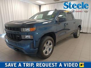 Exuding power and style, our 2021 Chevrolet Silverado 1500 Custom Crew Cab 4X4 in Northsky Blue Metallic is built to get every job done right every time! Powered by an energetic 5.3 Litre EcoTec3 V8 delivering 355hp paired to a 6 Speed Automatic transmission with tow/haul mode for confident trailering. This Four Wheel Drive truck also has a calm, responsive ride. It returns approximately 11.8L/100km on the highway while standing proud with a bold grille, heated power mirrors, black recovery hooks, bed liner, a CornerStep rear bumper, an EZ Lift & Lower tailgate, and terrific 20-inch alloy wheels. Thoughtfully engineered for your comfort, our Custom cabin comes with supportive cloth seats, single-zone climate control, remote start, and the modern convenience of a Chevrolet Infotainment System with a 7-inch touchscreen, WiFi compatibility, Apple CarPlay, Android Auto, and a six-speaker sound system. You need to stay connected in todays world, and features like those make it easy to do! Hitch guidance, a rearview camera, tire-pressure monitoring, StabiliTrak stability/traction control, ABS, and dual-stage airbags are only a few of the Chevrolet safety features onboard for your peace of mind. With all that and more, our Silverado Custom goes for the gold every day! Save this Page and Call for Availability. We Know You Will Enjoy Your Test Drive Towards Ownership! Steele Chevrolet Atlantic Canadas Premier Pre-Owned Super Center. Being a GM Certified Pre-Owned vehicle ensures this unit has been fully inspected fully detailed serviced up to date and brought up to Certified standards. Market value priced for immediate delivery and ready to roll so if this is your next new to your vehicle do not hesitate. Youve dealt with all the rest now get ready to deal with the BEST! Steele Chevrolet Buick GMC Cadillac (902) 434-4100 Metros Premier Credit Specialist Team Good/Bad/New Credit? Divorce? Self-Employed?