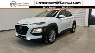 ** LOTS OF FEATURES! ** 2018 Hyundai Kona AWD Luxury **APPLE CARPLAY | ANDROID AUTO | LEATHER HEATED SEATS | POWER ADJUSTABLE SEATIG POSITIONS  | POWER MOONROOF | PUSH BUTTON START | REMOTE KEYLESS ENTRY | AUTOMATIC TRANSMISSION | BLIND SPOT MONITIORING | HEATED STEERING WHEEL | REVERSE CAMERA | AIR CONDITIONING | CRUISE CONTROL | USB CHARGING PORTS

Welcome to West Coast Auto & RV - Proudly offering one of Winnipegs Largest selections of Pre-Owned vehicles and winner of AutoTraders Best Priced Dealer Award 4 consecutive years in 2020 | 2021 | 2022 and 2023! All Pre-Owned vehicles are completely safety certified, come with a free Carfax history report and are also backed by a 3-Month Warranty at no charge!

This vehicle is eligible for extended warranty programs, competitive financing, and can be purchased from anywhere across Canada. Looking to trade a vehicle? Contact a Sales Associate today to complete a complimentary appraisal either in store or from the comfort of your own home!

Check out our 4.8 Star Rating on Google and discover why more customers are choosing to shop with West Coast Auto & RV. Call us or Text us at (204) 831 5005 today to book your test drive today! 

DP#0038