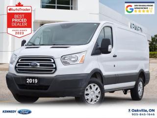 Safetied 2019 Ford Transit T-250 Low Roof Cargo Van equipped with a 3.7L V6 engine and an automatic transmission now available for sale at Kennedy Ford in Oakville, ON.Exterior: WhitePerks of purchasing this vehicle from Kennedy Ford include: non-commission sales representatives, market value pricing, CarFax report with every vehicle, 3 years of tire insurance (we will repair or replace the tire from damage caused by things such as nails/screws), our vehicles come with a safety certificate, in addition to the safety inspection we also complete a 52 point inspection, we use all Ford genuine parts when completing work on the vehicle - no cheap aftermarket parts! Our vehicles also come fully detailed upon delivery.   We offer financing for clients with all types of credit; our on-site financial services managers work closely with 11 different financial institutions to obtain our clients loan approvals.Want more information or to book a test drive? Submit an inquiry.   Google score of 4.6 stars! Experience our family-owned and operated atmosphere for yourself at our full-service Ford Dealership.   We are located at the corner of Dorval & Wyecroft Road in beautiful Oakville, ON, just south of the QEW.   280-South Service Road West Oakville, ON.SALES HOURS: Monday - Thursday : 9:00am - 7:00pm Friday: 9:00am - 6:00pm Saturday: 9:00am - 5:00pm Sunday: CLOSED Appointments are recommended to ensure we have the vehicle ready for when you arrive.   Submit an inquiry to book an appointment.