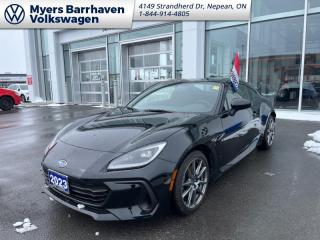 <b>Low Mileage, Apple CarPlay,  Android Auto,  LED Headlights,  Proximity Key,  Climate Control!</b><br> <br>    Faster, Sharper and More Dynamic, this 2023 BRZ is more driver focused than ever. This  2023 Subaru BRZ is for sale today in Nepean. <br> <br>This 2023 Subaru BRZ utilizes the Japanese marques tried and tested blueprint for designing and building a phenomenal sports coupe and pumps everything up to an exhilarating magnitude. The exterior has been redesigned to be more bold, aggressive, and aerodynamic, with a chiseled front end and graceful body lines that lead to a beautifully proportioned rear section. On the inside, the cabin is as driver-focused as ever but introduces a host of technological and comfort amenities. Overall, the Subaru BRZ remains a purpose-built machine for sheer driving pleasure and enjoyment.This low mileage  coupe has just 420 kms. Its  gray metallic in colour  . It has a manual transmission and is powered by a  2.4L H4 16V PDI DOHC engine. <br> <br> Our BRZs trim level is BRZ. This 2023 BRZ comes generously equipped with a vibrant 8 inch touch screen thats bundled with Apple CarPlay, Android Auto and SiriusXM satellite radio. Also included is Subarus Multi-mode Vehicle Dynamics Control system, with switchable driving modes for varying conditions, including a dedicated track mode. Essential driving information is communicated to the driver via a 7 inch color digital instrument cluster, with multifunction display ability. Additional features include fully automatic LED headlights, automatic dual-zone climate control, proximity keyless entry with push button start and a rearview camera. This vehicle has been upgraded with the following features: Apple Carplay,  Android Auto,  Led Headlights,  Proximity Key,  Climate Control,  Touch Screen,  Rear Camera. <br> <br>To apply right now for financing use this link : <a href=https://www.barrhavenvw.ca/en/form/new/financing-request-step-1/44 target=_blank>https://www.barrhavenvw.ca/en/form/new/financing-request-step-1/44</a><br><br> <br/><br>We are your premier Volkswagen dealership in the region. If youre looking for a new Volkswagen or a car, check out Barrhaven Volkswagens new, pre-owned, and certified pre-owned Volkswagen inventories. We have the complete lineup of new Volkswagen vehicles in stock like the GTI, Golf R, Jetta, Tiguan, Atlas Cross Sport, Volkswagen ID.4 electric vehicle, and Atlas. If you cant find the Volkswagen model youre looking for in the colour that you want, feel free to contact us and well be happy to find it for you. If youre in the market for pre-owned cars, make sure you check out our inventory. If you see a car that you like, contact 844-914-4805 to schedule a test drive.<br> Come by and check out our fleet of 30+ used cars and trucks and 90+ new cars and trucks for sale in Nepean.  o~o