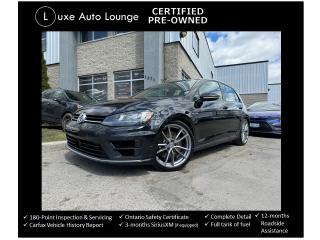 <p style=box-sizing: border-box; padding: 0px; margin: 0px 0px 1.375rem;>WOW!! CHECK OUT THIS GOLF R AWD!! ONE OWNER TRADED-IN AT A VOLKSWAGEN STORE!! Loaded up with everything you need including: all wheel drive, DSG AUTOMATIC TRANSMISSION!, Golf R sport alloy wheels, leather interior, heated seats, navigation, Fender audio system, SiriusXM satellite radio, bluetooth hands-free, touch-screen radio, forward collision warning, radar cruise control, alloy wheels and more!</p><p style=box-sizing: border-box; padding: 0px; margin: 0px 0px 1.375rem;><span style=box-sizing: border-box; caret-color: #333333; text-size-adjust: 100%; background-color: #ffffff;>This vehicle comes Luxe certified pre-owned, which includes: 180-point inspection & servicing, oil lube and filter change, minimum 50% material remaining on tires and brakes, Ontario safety certificate, complete interior and exterior detailing, Carfax Verified vehicle history report, guaranteed one key (additional keys may be purchased at time of sale), FREE 90-day SiriusXM satellite radio trial (on factory-equipped vehicles) & full tank of fuel!</span></p><p style=box-sizing: border-box; padding: 0px; margin: 0px 0px 1.375rem;><span style=box-sizing: border-box; caret-color: #333333; text-size-adjust: 100%; background-color: #ffffff;>Priced at ONLY $199 bi-weekly with $1500 down over 72 months at 7.99% (cost of borrowing is $1999 per $10000 financed) OR cash purchase price of $26900 (both prices are plus HST and licensing). Call today and book your test drive appointment!</span></p>