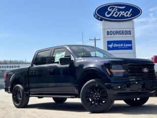<b>20 Aluminum Wheels, Tailgate Step, Spray-In Bed Liner, Power Sliding Rear Window, Power Folding Mirrors!</b><br> <br> <br> <br>  From powerful engines to smart tech, theres an F-150 to fit all aspects of your life. <br> <br>Just as you mould, strengthen and adapt to fit your lifestyle, the truck you own should do the same. The Ford F-150 puts productivity, practicality and reliability at the forefront, with a host of convenience and tech features as well as rock-solid build quality, ensuring that all of your day-to-day activities are a breeze. Theres one for the working warrior, the long hauler and the fanatic. No matter who you are and what you do with your truck, F-150 doesnt miss.<br> <br> This antimatter blue metallic Crew Cab 4X4 pickup   has a 10 speed automatic transmission and is powered by a  325HP 2.7L V6 Cylinder Engine.<br> <br> Our F-150s trim level is XLT. This XLT trim steps things up with running boards, dual-zone climate control and a 360 camera system, along with great standard features such as class IV tow equipment with trailer sway control, remote keyless entry, cargo box lighting, and a 12-inch infotainment screen powered by SYNC 4 featuring voice-activated navigation, SiriusXM satellite radio, Apple CarPlay, Android Auto and FordPass Connect 5G internet hotspot. Safety features also include blind spot detection, lane keep assist with lane departure warning, front and rear collision mitigation and automatic emergency braking. This vehicle has been upgraded with the following features: 20 Aluminum Wheels, Tailgate Step, Spray-in Bed Liner, Power Sliding Rear Window, Power Folding Mirrors. <br><br> View the original window sticker for this vehicle with this url <b><a href=http://www.windowsticker.forddirect.com/windowsticker.pdf?vin=1FTEW3LPXRFA59274 target=_blank>http://www.windowsticker.forddirect.com/windowsticker.pdf?vin=1FTEW3LPXRFA59274</a></b>.<br> <br>To apply right now for financing use this link : <a href=https://www.bourgeoismotors.com/credit-application/ target=_blank>https://www.bourgeoismotors.com/credit-application/</a><br><br> <br/> Incentives expire 2024-05-31.  See dealer for details. <br> <br>Discount on vehicle represents the Cash Purchase discount applicable and is inclusive of all non-stackable and stackable cash purchase discounts from Ford of Canada and Bourgeois Motors Ford and is offered in lieu of sub-vented lease or finance rates. To get details on current discounts applicable to this and other vehicles in our inventory for Lease and Finance customer, see a member of our team. </br></br>Discover a pressure-free buying experience at Bourgeois Motors Ford in Midland, Ontario, where integrity and family values drive our 78-year legacy. As a trusted, family-owned and operated dealership, we prioritize your comfort and satisfaction above all else. Our no pressure showroom is lead by a team who is passionate about understanding your needs and preferences. Located on the shores of Georgian Bay, our dealership offers more than just vehiclesits an experience rooted in community, trust and transparency. Trust us to provide personalized service, a diverse range of quality new Ford vehicles, and a seamless journey to finding your perfect car. Join our family at Bourgeois Motors Ford and let us redefine the way you shop for your next vehicle.<br> Come by and check out our fleet of 70+ used cars and trucks and 230+ new cars and trucks for sale in Midland.  o~o