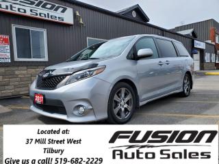 Used 2017 Toyota Sienna SE-LEATHER-SUNROOF-DVD-NAVIGATION-REAR CAMERA-LOAD for sale in Tilbury, ON