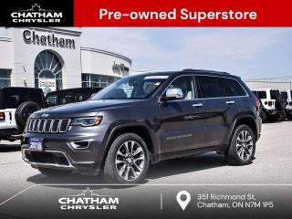 2018 Jeep Grand Cherokee 4D Sport Utility Limited Granite Crystal Metallic Clearcoat 4WD, 1-Year SiriusXM Guardian Trial, 506 Watt Amplifier, 5-Year SiriusXM Traffic Subscription, 5-Year SXM Travel Link Subscription, 8.4 Touchscreen, 9 Amplified Speakers w/Subwoofer, Active Noise Control System, Apple CarPlay, Auto High-Beam Headlamp Control, Automatic Headlamp Levelling System, Bi-Xenon High-Intensity Discharge Headlamps, CommandView Dual-Pane Sunroof, For Details Visit DriveUconnect.ca, Google Android Auto, GPS Antenna Input, GPS Navigation, Hands-Free Communication w/Bluetooth, HD Radio, LED Daytime Running Lights, LED Fog Lamps, Luxury Group II, Nappa Leather-Faced Front Ventilated Bucket Seats, Power Tilt/Telescoping Steering Column, Quick Order Package 2BH Limited, Radio: Uconnect 4C Nav w/8.4 Display, Rain-Sensing Windshield Wipers, SiriusXM Satellite Radio, SiriusXM Traffic, SiriusXM Travel Link, USB Mobile Projection, Ventilated Front Seats. Odometer is 33728 kilometers below market average! 4WD Pentastar 3.6L V6 VVT 8-Speed Automatic<br><br><br>Here at Chatham Chrysler, our Financial Services Department is dedicated to offering the service that you deserve. We are experienced with all levels of credit and are looking forward to sitting down with you. Chatham Chrysler Proudly serves customers from London, Ridgetown, Thamesville, Wallaceburg, Chatham, Tilbury, Essex, LaSalle, Amherstburg and Windsor with no distance being ever too far! At Chatham Chrysler, WE CAN DO IT!