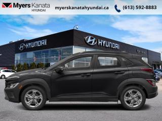 This high tech SUV is compatible with pretty much anything, even adventure. This  2022 Hyundai Kona is fresh on our lot in Kanata. <br> <br>With more versatility than its tiny stature lets on, this Kona is ready to prove that big things can come in small packages. With an incredibly long feature list, this Kona is incredibly safe and comfortable, compatible with just about anything, and ready for lifes next big adventure. For distilled perfection in the busy crossover SUV segment, this Kona is the obvious choice.This  SUV has 72,637 kms. Its  black in colour  . It has an automatic transmission and is powered by a  147HP 2.0L 4 Cylinder Engine. <br> <br>To apply right now for financing use this link : <a href=https://www.myerskanatahyundai.com/finance/ target=_blank>https://www.myerskanatahyundai.com/finance/</a><br><br> <br/><br>Smart buyers buy at Myers where all cars come Myers Certified including a 1 year tire and road hazard warranty (some conditions apply, see dealer for full details.)<br> <br>This vehicle is located at Myers Kanata Hyundai 400-2500 Palladium Dr Kanata, Ontario.<br>*LIFETIME ENGINE TRANSMISSION WARRANTY NOT AVAILABLE ON VEHICLES WITH KMS EXCEEDING 140,000KM, VEHICLES 8 YEARS & OLDER, OR HIGHLINE BRAND VEHICLE(eg. BMW, INFINITI. CADILLAC, LEXUS...)<br> Come by and check out our fleet of 20+ used cars and trucks and 30+ new cars and trucks for sale in Kanata.  o~o