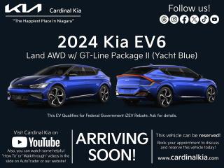 New 2024 Kia EV6 Land AWD w/ GT Line Pkg 2 for sale in Niagara Falls, ON