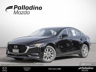 <b>Heated Seats,  Apple CarPlay,  Android Auto,  Blind Spot Detection,  Remote Keyless Entry!</b><br> <br> <br> <br>  This 2024 Mazda3 proves that innovative performance is not just about power, but creating an engaging, responsive drive that connects you to the road. <br> <br>Like all Mazdas, this 2024 Mazda3 was built with one thing in mind: You. Born from the obsession with creating beautiful vehicles and expressed through a design language called Kodo: which means Soul of Motion Mazda aimed to capture movement, even while standing still. Stepping inside its elegant and airy cabin, youll feel right at home with ultra comfortable seats, a perfectly positioned steering wheel, and top-notch technology for the modern era.<br> <br> This jet black hatchback  has an automatic transmission and is powered by a  2.5L I4 16V GDI DOHC engine.<br> <br> Our Mazda3s trim level is GX. This Mazda3 GX rewards you with great standard features such as heated front seats, remote keyless entry, smart device remote engine start, alloy wheels, and an 8.8 infotainment screen with Apple CarPlay and Android Auto. Safety features also include blind spot monitoring with rear cross traffic alert and a back-up camera. This vehicle has been upgraded with the following features: Heated Seats,  Apple Carplay,  Android Auto,  Blind Spot Detection,  Remote Keyless Entry,  Rear Camera. <br><br> <br>To apply right now for financing use this link : <a href=https://www.palladinomazda.ca/finance/ target=_blank>https://www.palladinomazda.ca/finance/</a><br><br> <br/>    Incentives expire 2024-05-31.  See dealer for details. <br> <br>Palladino Mazda in Sudbury Ontario is your ultimate resource for new Mazda vehicles and used Mazda vehicles. We not only offer our clients a large selection of top quality, affordable Mazda models, but we do so with uncompromising customer service and professionalism. We takes pride in representing one of Canadas premier automotive brands. Mazda models lead the way in terms of affordability, reliability, performance, and fuel efficiency.<br> Come by and check out our fleet of 90+ used cars and trucks and 100+ new cars and trucks for sale in Sudbury.  o~o