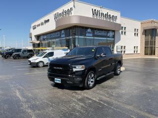 Recent Arrival!

Diamond Black Crystal Pearlcoat 2022 Ram 1500 Laramie 4WD 8-Speed Automatic HEMI 5.7L V8 VVT

**CARPROOF CERTIFIED**.

* PLEASE SEE OUR MAIN WEBSITE FOR MORE PICTURES AND CARFAX REPORTS *

 Buy in confidence at WINDSOR CHRYSLER with our 95-point safety inspection by our certified technicians. Searching for your upgrade has never been easier.

 You will immediately get the low market price based on our market research, which means no more wasted time shopping around for the best price, Its time to drive home the most car for your money today.

 OVER 100 Pre-Owned Vehicles in Stock!

 Our Finance Team will secure the Best Interest Rate from one of out 20 Auto Financing Lenders that can get you APPROVED!

 Financing Available For All Credit Types! Whether you have Great Credit, No Credit, Slow Credit, Bad Credit, Been Bankrupt, On Disability, Or on a Pension, we have options. 

Looking to just sell your vehicle?

 We buy all makes and models let us buy your vehicle. 

Proudly Serving Windsor, Essex, Leamington, Kingsville, Belle River, LaSalle, Amherstburg, Tecumseh, Lakeshore, Strathroy, Stratford, Leamington, Tilbury, Essex, St. Thomas, Waterloo, Wallaceburg, St. Clair Beach, Puce, Riverside, London, Chatham, Kitchener, Guelph, Goderich, Brantford, St. Catherines, Milton, Mississauga, Toronto, Hamilton, Oakville, Barrie, Scarborough, and the GTA.