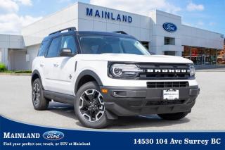 <p><strong><span style=font-family:Arial; font-size:18px;>Liberate yourself on an unforgettable road odyssey with the 2024 Ford Bronco Sport Outer Banks, a vehicle that not only stands out from the crowd but leads the pack in style, performance, and technology..</span></strong></p> <p><strong><span style=font-family:Arial; font-size:18px;>This SUV is not just a vehicle; its a lifestyle, an embodiment of adventure, and freedom..</span></strong> <br> This Bronco Sport isnt just brand new; its a fresh chapter in your driving story, ready to be written with exciting journeys and unforgettable memories.. The pristine white exterior is as striking as a snow-capped peak, as captivating as a cloudless sky.</p> <p><strong><span style=font-family:Arial; font-size:18px;>But its not just about good looks..</span></strong> <br> The Bronco Sport is a testament to Fords commitment to top-tier engineering, from its robust 1.5L 3cylinder engine to its smooth 8-speed automatic transmission.. Inside, the Bronco Sport Outer Banks is a symphony of comfort and convenience.</p> <p><strong><span style=font-family:Arial; font-size:18px;>With its heated front seats, a heated steering wheel, and power passenger seat, every journey becomes a joy ride..</span></strong> <br> The trip computer and illuminated entry offer ease of use, while the overhead console and passenger vanity mirror add touches of luxury.. The alloy wheels add an extra sparkle to this stunning SUV, making heads turn wherever you go.</p> <p><strong><span style=font-family:Arial; font-size:18px;>A myriad of safety features like 4 wheel disc brakes, traction control, ABS brakes, and airbags ensure peace of mind on every drive, while the auto-dimming rearview mirror and automatic temperature control make driving a breeze..</span></strong> <br> The power windows, power steering, and power driver seat offer ease and control, and the rear window wiper and speed-sensitive wipers ensure clear visibility even in adverse weather conditions.. But its not just about whats on the outside or under the hood.</p> <p><strong><span style=font-family:Arial; font-size:18px;>The Bronco Sport Outer Banks is packed with personality..</span></strong> <br> Its a vehicle for those who dare to be different, who crave adventure, who yearn for the open road.. As Ralph Waldo Emerson once said, Do not go where the path may lead, go instead where there is no path and leave a trail.</p> <p><strong><span style=font-family:Arial; font-size:18px;>The Bronco Sport embodies this spirit of exploration, of forging your own path, of defining your own journey..</span></strong> <br> Find your perfect car, truck, or SUV at Mainland Ford.. We understand that each driver is unique, and we believe in providing vehicles that stand out, just like you.</p> <p><strong><span style=font-family:Arial; font-size:18px;>So why wait? Come down to Mainland Ford, and let the 2024 Ford Bronco Sport Outer Banks show you just how exhilarating driving can be..</span></strong> <br> Your adventure awaits</p><hr />
<p><br />
To apply right now for financing use this link : <a href=https://www.mainlandford.com/credit-application/ target=_blank>https://www.mainlandford.com/credit-application/</a><br />
<br />
Book your test drive today! Mainland Ford prides itself on offering the best customer service. We also service all makes and models in our World Class service center. Come down to Mainland Ford, proud member of the Trotman Auto Group, located at 14530 104 Ave in Surrey for a test drive, and discover the difference!<br />
<br />
***All vehicle sales are subject to a $699 Documentation Fee, $149 Fuel / E-Fill Surcharge, $599 Safety and Convenience Fee, $500 Finance Placement Fee plus applicable taxes***<br />
<br />
VSA Dealer# 40139</p>

<p>*All prices are net of all manufacturer incentives and/or rebates and are subject to change by the manufacturer without notice. All prices plus applicable taxes, applicable environmental recovery charges, documentation of $599 and full tank of fuel surcharge of $76 if a full tank is chosen.<br />Other items available that are not included in the above price:<br />Tire & Rim Protection and Key fob insurance starting from $599<br />Service contracts (extended warranties) for up to 7 years and 200,000 kms<br />Custom vehicle accessory packages, mudflaps and deflectors, tire and rim packages, lift kits, exhaust kits and tonneau covers, canopies and much more that can be added to your payment at time of purchase<br />Undercoating, rust modules, and full protection packages<br />Flexible life, disability and critical illness insurances to protect portions of or the entire length of vehicle loan?im?im<br />Financing Fee of $500 when applicable<br />Prices shown are determined using the largest available rebates and incentives and may not qualify for special APR finance offers. See dealer for details. This is a limited time offer.</p>