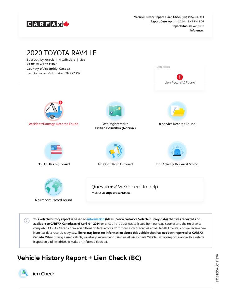 2020 Toyota RAV4 LE Photo