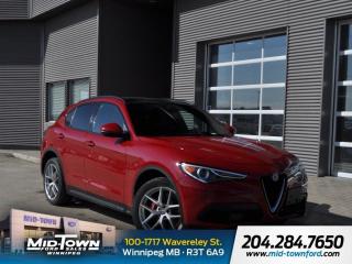 Recent Arrival!<BR><BR><BR>Alfa Rosso 2018 Alfa Romeo Stelvio Ti AWD I4 8-Speed Automatic<BR><BR><BR>For further information please contact MidTown Ford sales department directly at 204-284-7650. Dealer #9695.