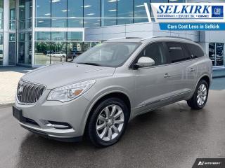 <b>Leather Seats,  Heated Seats,  Power Tailgate,  Park Assist,  Memory Seats!</b><br> <br>    A luxury SUV thats spacious on the inside doesnt have to look bulky or over the top on the outside. This  2017 Buick Enclave is fresh on our lot in Selkirk. <br> <br>The first thing youll feel in this 2017 Enclave is a sense of openness and quietness. With its low and away instrument panel, the Enclave keeps its controls easily within reach. Premium materials, leather-appointed seating, warm wood tones, and brushed chrome accents create a sophisticated interior while its three rows of first-class seating ensure youll enjoy everything that the Enclave has to offer. This  SUV has 124,080 kms. Its  sparkling silver metallic in colour  . It has a 6 speed automatic transmission and is powered by a  288HP 3.6L V6 Cylinder Engine.  <br> <br> Our Enclaves trim level is Premium. This Premium trim adds some nice features, like heated leather seats, memory settings, remote start, parking sensors, and a rear camera to this Enclave making it even more luxurious. It comes with features like an AM/FM CD/MP3 player with Bluetooth, SiriusXM, OnStar, tri-zone automatic climate control, a leather-wrapped steering wheel with audio and cruise control, automatic HID headlights, dual-outlet exhaust, a power liftgate, and more. This vehicle has been upgraded with the following features: Leather Seats,  Heated Seats,  Power Tailgate,  Park Assist,  Memory Seats,  Remote Start,  Rear Camera. <br> <br>To apply right now for financing use this link : <a href=https://www.selkirkchevrolet.com/pre-qualify-for-financing/ target=_blank>https://www.selkirkchevrolet.com/pre-qualify-for-financing/</a><br><br> <br/><br>Selkirk Chevrolet Buick GMC Ltd carries an impressive selection of new and pre-owned cars, crossovers and SUVs. No matter what vehicle you might have in mind, weve got the perfect fit for you. If youre looking to lease your next vehicle or finance it, we have competitive specials for you. We also have an extensive collection of quality pre-owned and certified vehicles at affordable prices. Winnipeg GMC, Chevrolet and Buick shoppers can visit us in Selkirk for all their automotive needs today! We are located at 1010 MANITOBA AVE SELKIRK, MB R1A 3T7 or via phone at 204-482-1010.<br> Come by and check out our fleet of 80+ used cars and trucks and 190+ new cars and trucks for sale in Selkirk.  o~o
