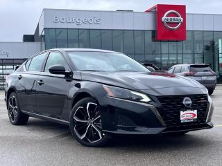 <b>Premium Package!</b><br> <br> <br> <br>  With smart and intuitive technology, this 2024 Altima offers a refined and exciting driving experience. <br> <br>Designed to be intuitive and dependable, this 2024 Altima is engineered to impress. Incredible style and tech that immediately inspires a confident feeling helps you take control and enjoy driving again. The cabin is a refined environment full of tech that knows your preferences and lets you take control. For a step into what modern sedans can offer, check out this 2024 Nissan Altima.<br> <br> This super black sedan  has a cvt transmission and is powered by a  182HP 2.5L 4 Cylinder Engine.<br> <br> Our Altimas trim level is SR. This Altima SR comes with a moonroof, remote start with intelligent climate control, a heated steering wheel, navigation, dual zone temperature control, fog lights, and paddle shifters. With heated seats for comfort and the Nissan Intelligent key for convenience this Altima offers an elevated experience for everyone. An advanced safety suite including brake assist, collision warning, emergency braking, lane departure warning, blind spot warning, rearview camera, and rear parking sensors helps inspire confidence on every drive. Touchscreen infotainment with Apple CarPlay, Android Auto, and a texting assistant provides technology that knows what you like. This vehicle has been upgraded with the following features: Premium Package. <br><br> <br>To apply right now for financing use this link : <a href=https://www.bourgeoisnissan.com/finance/ target=_blank>https://www.bourgeoisnissan.com/finance/</a><br><br> <br/><br>Discount on vehicle represents the Cash Purchase discount applicable and is inclusive of all non-stackable and stackable cash purchase discounts from Nissan Canada and Bourgeois Midland Nissan and is offered in lieu of sub-vented lease or finance rates. To get details on current discounts applicable to this and other vehicles in our inventory for Lease and Finance customer, see a member of our team. </br></br>Since Bourgeois Midland Nissan opened its doors, we have been consistently striving to provide the BEST quality new and used vehicles to the Midland area. We have a passion for serving our community, and providing the best automotive services around.Customer service is our number one priority, and this commitment to quality extends to every department. That means that your experience with Bourgeois Midland Nissan will exceed your expectations  whether youre meeting with our sales team to buy a new car or truck, or youre bringing your vehicle in for a repair or checkup.Building lasting relationships is what were all about. We want every customer to feel confident with his or her purchase, and to have a stress-free experience. Our friendly team will happily give you a test drive of any of our vehicles, or answer any questions you have with NO sales pressure.We look forward to welcoming you to our dealership located at 760 Prospect Blvd in Midland, and helping you meet all of your auto needs!<br> Come by and check out our fleet of 20+ used cars and trucks and 90+ new cars and trucks for sale in Midland.  o~o