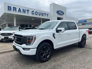 <p>Cash Price only please ask about our finance offer.</p><p><br />KEY FEATURES: 2023 F150 Lariat, 502a, 4x4, Crew cab, White, Black leather interior with heated and cooled seats, 5.0L v8 engine, 10-speed automatic transmission, 502 Package, Lariat Sport package, 20 aluminum wheels, Power running boards, trailer tow package, remote start, FX4 Package, Co-pilot360, power sliding rear window, Auto high beams, blind-spot with rear traffic alert, Dynamic hitch assist, Ford pass, Lane keep system, pre-collision braking, pre-collision assist, rear backup camera, keyless entry, reverse brake assist, heavy-duty shocks power windows , power locks and more.</p><p><br />Please Call 519-756-6191, Email sales@brantcountyford.ca for more information and availability on this vehicle.  Brant County Ford is a family owned dealership and has been a proud member of the Brantford community for over 40 years!</p><p> </p><p><br />** PURCHASE PRICE ONLY (Includes) Fords Delivery Allowance</p><p><br />** See dealer for details.</p><p>*Please note all prices are plus HST and Licencing. </p><p>* Prices in Ontario, Alberta and British Columbia include OMVIC/AMVIC fee (where applicable), accessories, other dealer installed options, administration and other retailer charges. </p><p>*The sale price assumes all applicable rebates and incentives (Delivery Allowance/Non-Stackable Cash/3-Payment rebate/SUV Bonus/Winter Bonus, Safety etc</p><p>All prices are in Canadian dollars (unless otherwise indicated). Retailers are free to set individual prices.</p><p> </p>
