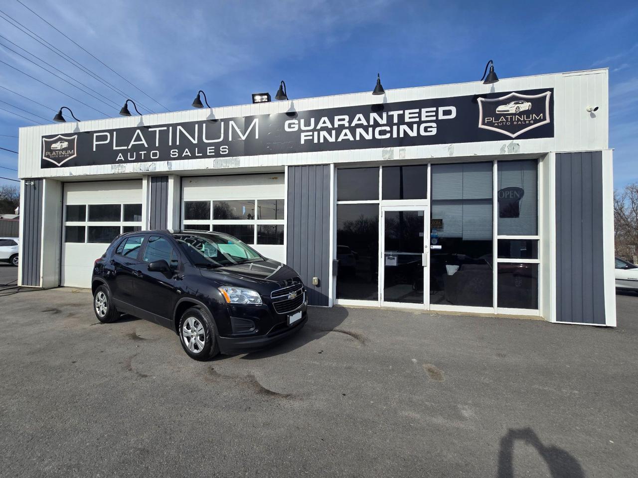 <p><strong>2015 Chevrolet Trax LS  Unleash Your Inner Driver!</strong></p>

<p>Rev up your life with our 2015 Chevrolet Trax LS, the perfect blend of practicality and excitement! This compact SUV is a treasure trove of features, designed to make every drive a memorable one.</p>

<p><strong>Manual 6-Speed Transmission:</strong><br />
Remember the thrill of shifting gears? Our Trax LS brings that back! The 6-speed manual transmission offers a direct connection to the road, letting you take full control of your driving experience. Feel the power as you smoothly transition through each gear, making every journey an exhilarating adventure.</p>

<p><strong>Efficient Performance:</strong><br />
Under the hood, youll find a fuel-efficient engine that doesnt compromise on performance. Whether youre navigating city streets or cruising on the highway, the Trax LS delivers a responsive and agile ride thats sure to impress.</p>

<p><strong>Versatile Interior:</strong><br />
Step inside and discover a spacious and versatile interior thats ready for all your adventures. With ample cargo space and flexible seating options, the Trax LS adapts to your lifestyle, making it the perfect companion for weekend getaways or daily commutes.</p>

<p><strong>Modern Features:</strong><br />
Despite its 2015 model year, the Trax LS is packed with modern features to enhance your driving experience. From Bluetooth connectivity and a touchscreen infotainment system to advanced safety features, this SUV has everything you need to stay connected and protected on the road.</p>

<p><strong>Why Choose the 2015 Chevrolet Trax LS?</strong></p>

<ul>
 <li>Engaging Manual Transmission for a Connected Drive</li>
 <li>Efficient and Responsive Performance</li>
 <li>Versatile Interior with Ample Cargo Space</li>
 <li>Modern Features for Connectivity and Safety</li>
</ul>

<p>Dont miss out on this opportunity to own a car that offers the best of both worlds. Visit us today and take the 2015 Chevrolet Trax LS for a test drive. Unleash your inner driver and experience the thrill of the open road like never before!</p>

<p><strong>Disclaimer:</strong><br />
<em>All facts and features mentioned are based on the 2015 Chevrolet Trax LS model available at the time of writing. Actual features may vary.</em></p>

<p><em> Inquire for details @ 613-561-4857 (Call or Text) or Drop by the office @ 2212 Princess St, Kingston, Ontario - Platinum Auto Sales, Proudly Serving Kingston at our New Convenient Location to help serve you better!<br />
 Are you making payments for a vehicle you no longer want or need? We can get you out of that car and into a car you love.<br />
 Have you been to other dealerships and declined for a vehicle? We finance ALL credit situations and income types: Full time, Part time, Pension, Old Age Security, ODSP, Ontario Works, Child Tax and even Cash Income. Good credit, bad credit, no credit? Bankruptcy or Consumer Proposal? Your approved!<br />
 Top Tier Extended Warranty & Gap Insurance Protection Packages! Come see the Platinum team and let us take the stress out of buying your next car.<br />
 Platinum Auto Sales Kingston - Call or Txt 613-561-4857 Come into the office at 2212 Princess St, Kingston The Home of Guaranteed Financing **(O.A.C. and/or down payment may be required).<br />
$699 Certification Fee Includes 30 Day Guarantee, inquire for details. <br />
 If opting to not purchase certified, please consider the following *This Vehicle is not driveable and not certified, Certification is available for $699, which also includes 30 day/1000km guarantee, in which case the vehicle is then Fit and Driveable, inquire for details.<br />
 Please contact a sales representative to ensure options are exactly as stated. It is rare but sometimes the vin decoder makes errors.</em><br />
</p>