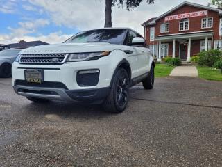 <div>This 2018 Range Rover Evoque SE is captivating in white with black leather interior.  Open the full panoramic roof and enjoy the fullness of this SUV to the max.  Fully equipped with a navigation system and dual climate controls, it will take you to next-level luxury.  Low kms and fully certified, grab it before its gone.</div><br /><div><br></div><br /><div>Save time,  money and shopping frustration with our transparent, no-hassle pricing. We use state of the art technology to shop the competition for you and price our pre-owned vehicles to give you the best value, upfront, every time and back it up with a free market value report so you know you are getting the best deal! With no additional fees, theres no surprises either, the price you see is the price you pay, just add HST! We offer 150+ Vehicles on site with financing for our customers regardless of credit. We have a dedicated team of credit rebuilding experts on hand to help you get into the car of your dreams. We need your trade-in! We have a hassle free top dollar trade process and offer a free evaluation on your car. We will buy your vehicle even if you do not buy one from us!  THAT CAR PLACE has been in business for 27 years.  We are OMVIC Certified and and are Members of the UCDA earning your trust so you can buy with confidence.  150+ VEHICLES in ONE LOCATION. USED VEHICLE MARKET PRICING! We use an exclusive 3rd party marketing tool that accurately monitor vehicle prices to guarantee our customers get the best value. We implement Zero-Pressure, Hassle-Free sales process.  No hidden Admin Fees. VEHICLE HISTORY: Free Carfax report included with every purchase. AWARDS include National Dealer of the Year Winner of Outstanding Customer Satisfaction.  Voted #1 Best Used Car Dealership in London, Ont. 2014 to 2024.  Winner of Top Choice Award 6 times between the years 2015 and 2024.  Winner of Londons Readers Choice Award 2014 to 2023.  Accredited Better Business Bureau rating.  Each vehicle includes FULL SAFETY: Full safety inspection exceeding industry standards: all vehicles go through an intensive inspection RECONDITIONING. All brake pads or rotors below 50% material are replaced. Each vehicle sold receives a semi-synthetic oil-lube-filter and full detailing and clean up.</div><br /><div><br></div><br /><div>  *Our Staff ensures the accuracy of the information listed above. Please confirm with your sales representative to confirm the accuracy of this information***Payments are based off qualifying monthly term & 4.9% interest. Qualifying term and rate of borrowing varies by lender. Example: The cost of borrowing on a vehicle with a purchase price of $10,000 at 4.9% over 60 month term is $1,499.78. Rates and payments are subject to change without notice.  We have a dedicated team of credit rebuilding experts on hand to help you get into the car of your dreams. We want your trade! We have a hassle free top dollar trade-in process and offer a free evaluation on your car. We will buy your vehicle even if you do not buy one from us! With no additional fees, there are no surprises either - the price you see is the price you pay, just add HST! We offer 150+ Vehicles on site with financing for our customers regardless of credit. We have a dedicated team of credit rebuilding experts on hand to help you get into the car of your dreams. We need your trade-in! We have a hassle free top dollar trade process and offer a free evaluation on your car. We will buy your vehicle even if you do not buy one from us.</div>