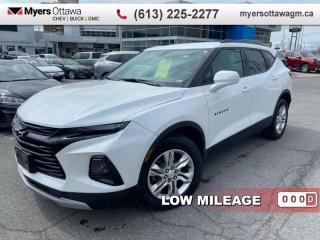 <b>CERTIFIED </b><br>   Compare at $32456 - Myers Cadillac is just $31511! <br> <br>JUST IN- 2020 BLAZER 3LT AWD- WHITE ON BLACK, REMOTE VEHICLE START, STOP/START SYSTEM OVERRIDE ENGINE CONTROL, IRIDESCENT PEARL TRICOAT, TWIN CLUTCH ADVANCED ALL-WHEEL DRIVE SYSTEM, HEATED FRONT SEATS, BLACK GRILLE BAR PACKAGE,  POWER LIFTGATE,  TRAILERING PACKAGE WITH HEAVY DUTY COOLING SYSTEM, TWIN CLUTCH ADVANCED ALL-WHEEL DRIVE SYSTEM, CERTIFIED, ONE OWNER, CERTIFIED, NO ADMIN FEE<br> <br>To apply right now for financing use this link : <a href=https://creditonline.dealertrack.ca/Web/Default.aspx?Token=b35bf617-8dfe-4a3a-b6ae-b4e858efb71d&Lang=en target=_blank>https://creditonline.dealertrack.ca/Web/Default.aspx?Token=b35bf617-8dfe-4a3a-b6ae-b4e858efb71d&Lang=en</a><br><br> <br/><br>All prices include Admin fee and Etching Registration, applicable Taxes and licensing fees are extra.<br>*LIFETIME ENGINE TRANSMISSION WARRANTY NOT AVAILABLE ON VEHICLES WITH KMS EXCEEDING 140,000KM, VEHICLES 8 YEARS & OLDER, OR HIGHLINE BRAND VEHICLE(eg. BMW, INFINITI. CADILLAC, LEXUS...)<br> Come by and check out our fleet of 40+ used cars and trucks and 150+ new cars and trucks for sale in Ottawa.  o~o