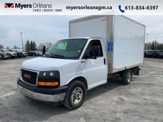 Customize the GMC Savana Cutaway to make it the perfect van for your business. This  2018 GMC Savana Commercial Cutaway is for sale today in Orleans. <br> <br>The GMC Savana Cutaway offers businesses a variety of options. With a proven foundation and a full-length, ladder-type frame, the Savana Cutaway can handle several upfit types, including utility/service, van body, ambulance/rescue, shuttle bus, or school bus upfits. The Savana Cutaway delivers rock-solid reliability and impressive performance youd expect from GMC. This  van has 107,638 kms. Its  white in colour  . It has an automatic transmission and is powered by a   4.3L V6 Cylinder Engine.  It may have some remaining factory warranty, please check with dealer for details. <br> <br>To apply right now for financing use this link : <a href=https://www.myersorleansgm.ca/FinancePreQualForm target=_blank>https://www.myersorleansgm.ca/FinancePreQualForm</a><br><br> <br/><br> Buy this vehicle now for the lowest bi-weekly payment of <b>$253.76</b> with $0 down for 72 months @ 9.99% APR O.A.C. ( Plus applicable taxes -  Plus applicable fees   ).  See dealer for details. <br> <br>*MYERS LIFETIME ENGINE AND TRANSMISSION COVERAGE CERTIFICATE NOT AVAILABLE ON VEHICLES WITH KMS EXCEEDING 140,000KM, VEHICLES 8 YEARS & OLDER, OR HIGHLINE BRAND VEHICLE(eg. BMW, INFINITI. CADILLAC, LEXUS...)<br> Come by and check out our fleet of 20+ used cars and trucks and 190+ new cars and trucks for sale in Orleans.  o~o