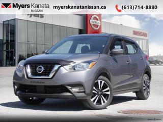 <b>Low Mileage, Android Auto,  Apple CarPlay,  Alloy Wheels,  Fog Lights,  Remote Keyless Entry!</b><br> <br>  Compare at $22255 - KANATA NISSAN PRICE is just $20995! <br> <br>   The Nissan Kicks defines value, efficiency, and capability in a stylish package. This  2020 Nissan Kicks is for sale today in Kanata. This low mileage  SUV has just 33,885 kms. Its  gray in colour  . It has an automatic transmission and is powered by a  122HP 1.6L 4 Cylinder Engine. <br> <br> Our Kickss trim level is SV. Stepping up to the Kicks SV will get some awesome style and convenience with fog lights, heated power side mirrors, rear view camera, blind spot and lane departure warning, impressive array of air bags, intelligent automatic emergency braking, aluminum wheels, intelligent automatic headlights, and Advanced Drive Assist Display in the instrument cluster to help you on the drive and remote keyless entry, automatic climate control, heated front seats, steering wheel mounted cruise and audio control, 7 inch touchscreen, Android Auto and Apple CarPlay compatibility, Bluetooth, SiriusXM, and USB and aux jacks for astounding comfort and connectivity. This vehicle has been upgraded with the following features: Android Auto,  Apple Carplay,  Alloy Wheels,  Fog Lights,  Remote Keyless Entry,  Steering Wheel Audio Control,  Active Emergency Braking. <br> <br/><br> Payments from <b>$337.68</b> monthly with $0 down for 84 months @ 8.99% APR O.A.C. ( Plus applicable taxes -  and licensing    ).  See dealer for details. <br> <br>*LIFETIME ENGINE TRANSMISSION WARRANTY NOT AVAILABLE ON VEHICLES WITH KMS EXCEEDING 140,000KM, VEHICLES 8 YEARS & OLDER, OR HIGHLINE BRAND VEHICLE(eg. BMW, INFINITI. CADILLAC, LEXUS...)<br> Come by and check out our fleet of 50+ used cars and trucks and 80+ new cars and trucks for sale in Kanata.  o~o