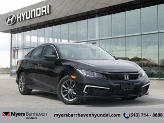 <b>Sunroof,  Remote Start,  Heated Seats,  Apple CarPlay,  Android Auto!</b><br> <br>  Compare at $24490 - Our Price is just $23777! <br> <br>   The sporty design is perfectly complemented by its powerful, yet efficient engine, while its striking interior is designed with both comfort and safety in mind. This  2021 Honda Civic Sedan is for sale today in Ottawa. <br> <br>With harmonious power, excellent handling capability, plus its engaging driving dynamic, this 2021 Honda Civic is a highly compelling choice in the eco-friendly compact car segment. Regardless of your style preference or driving habits, this impressive Honda Civic will perfectly suit your wants and needs. The Civic offers the right amount of cargo space, an aggressive exterior design with sporty and sleek body lines, plus a comfortable and ergonomic interior layout that works well with all family sizes. This Civic easily makes a bold statement without saying a word! This  sedan has 31,747 kms. Its  black in colour  . It has an automatic transmission and is powered by a  158HP 2.0L 4 Cylinder Engine.  This unit has some remaining factory warranty for added peace of mind. <br> <br> Our Civic Sedans trim level is EX. This EX Civic adds a power moonroof, proximity key, aluminum wheels, blind spot display, and remote start to the LX features like collision mitigation with forward collision warning, lane keep assist with road departure mitigation, adaptive cruise control, straight driving assist for slopes, and automatic highbeams you normally only expect with a higher price. The interior is as comfy and advanced as you need with heated front seats, remote start, Apple CarPlay, Android Auto, Bluetooth, Siri EyesFree, WiFi tethering, steering wheel with cruise and audio controls, multi-angle rearview camera, 7 inch driver information display, and automatic climate control. The exterior has some great style with a refreshed grille, independent suspension, heated power side mirrors, and LED taillamps. This vehicle has been upgraded with the following features: Sunroof,  Remote Start,  Heated Seats,  Apple Carplay,  Android Auto,  Lane Keep Assist,  Collision Mitigation. <br> <br/><br> Buy this vehicle now for the lowest bi-weekly payment of <b>$170.37</b> with $0 down for 84 months @ 6.99% APR O.A.C. ( Plus applicable taxes -  & fees   ).  See dealer for details. <br> <br>*LIFETIME ENGINE TRANSMISSION WARRANTY NOT AVAILABLE ON VEHICLES WITH KMS EXCEEDING 140,000KM, VEHICLES 8 YEARS & OLDER, OR HIGHLINE BRAND VEHICLE(eg. BMW, INFINITI. CADILLAC, LEXUS...)<br> Come by and check out our fleet of 30+ used cars and trucks and 100+ new cars and trucks for sale in Ottawa.  o~o
