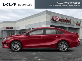 <b>Android Auto,  Apple CarPlay,  Wireless Charging,  Heated Steering Wheel,  Heated Seats!</b><br> <br> <br> <br>  Thanks for looking. <br> <br><br> <br> This radiant red sedan  has an automatic transmission and is powered by a  147HP 2.0L 4 Cylinder Engine.<br> <br> Our Fortes trim level is EX. Stepping up to this EX steps up the woah! Featuring style additions like chrome trim and aluminum wheels, tech additions like wireless charging, a heated steering wheel for comfort, and an advanced safety suite including blind spot detection, forward collision avoidance assist, lane keep assist, and driver alert monitoring. Additional features include a bumping infotainment system with an 8 inch display, Android Auto, Apple CarPlay, steering wheel controls, and Bluetooth streaming. Heated seats and air conditioning ensure your comfort while remote keyless entry, power windows, cruise control, heated power side mirrors, and a handy rearview camera offer endless convenience. This vehicle has been upgraded with the following features: Android Auto,  Apple Carplay,  Wireless Charging,  Heated Steering Wheel,  Heated Seats,  Blind Spot Detection,  Lane Keep Assist. <br><br> <br>To apply right now for financing use this link : <a href=https://www.kiaoftimmins.com/timmins-ontario-car-loan-application target=_blank>https://www.kiaoftimmins.com/timmins-ontario-car-loan-application</a><br><br> <br/> See dealer for details. <br> <br>As a local, family owned and operated dealership we look to be your number one place to buy your new vehicle! Kia of Timmins has been serving a large community across northern Ontario since 2001 and focuses highly on customer satisfaction. Our #1 priority is to make you feel at home as soon as you step foot in our dealership. Family owned and operated, our business is in Timmins, Ontario the city with the heart of gold. Also positioned near many towns in which we service such as: South Porcupine, Porcupine, Gogama, Foleyet, Chapleau, Wawa, Hearst, Mattice, Kapuskasing, Moonbeam, Fauquier, Smooth Rock Falls, Moosonee, Moose Factory, Fort Albany, Kashechewan, Abitibi Canyon, Cochrane, Iroquois falls, Matheson, Ramore, Kenogami, Kirkland Lake, Englehart, Elk Lake, Earlton, New Liskeard, Temiskaming Shores and many more.We have a fresh selection of new & used vehicles for sale for you to choose from. If we dont have what you need, we can find it! All makes and models are within our reach including: Dodge, Chrysler, Jeep, Ram, Chevrolet, GMC, Ford, Honda, Toyota, Hyundai, Mitsubishi, Nissan, Lincoln, Mazda, Subaru, Volkswagen, Mini-vans, Trucks and SUVs.<br><br>We are located at 1285 Riverside Drive, Timmins, Ontario. Too far way? We deliver anywhere in Ontario and Quebec!<br><br>Come in for a visit, call 1-800-661-6907 to book a test drive or visit <a href=https://www.kiaoftimmins.com>www.kiaoftimmins.com</a> for complete details. All prices are plus HST and Licensing.<br><br>We look forward to helping you with all your automotive needs!<br> o~o