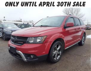 Used 2015 Dodge Journey 7 Pass, Lther, DVD, BU Cam, Htd Seats NAV, Sunroof for sale in Edmonton, AB