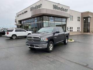 Odometer is 2951 kilometers below market average! Recent Arrival!

** SXT Appearance Group **
** ParkView Rear BackUp Camera **
Granite Crystal Metallic Clearcoat 2017 Ram 1500 ST 4WD 6-Speed Automatic HEMI 5.7L V8 VVT

**CARPROOF CERTIFIED**.

* PLEASE SEE OUR MAIN WEBSITE FOR MORE PICTURES AND CARFAX REPORTS *

Buy in confidence at WINDSOR CHRYSLER with our 95-point safety inspection by our certified technicians.

Searching for your upgrade has never been easier.

You will immediately get the low market price based on our market research, which means no more wasted time shopping around for the best price, Its time to drive home the most car for your money today.

OVER 100 Pre-Owned Vehicles in Stock! 

Our Finance Team will secure the Best Interest Rate from one of out 20 Auto Financing Lenders that can get you APPROVED!

Financing Available For All Credit Types! 

Whether you have Great Credit, No Credit, Slow Credit, Bad Credit, Been Bankrupt, On Disability, Or on a Pension, we have options.

Looking to just sell your vehicle?

 We buy all makes and models let us buy your vehicle. 

Proudly Serving Windsor, Essex, Leamington, Kingsville, Belle River, LaSalle, Amherstburg, Tecumseh, Lakeshore, Strathroy, Stratford, Leamington, Tilbury, Essex, St. Thomas, Waterloo, Wallaceburg, St. Clair Beach, Puce, Riverside, London, Chatham, Kitchener, Guelph, Goderich, Brantford, St. Catherines, Milton, Mississauga, Toronto, Hamilton, Oakville, Barrie, Scarborough, and the GTA.