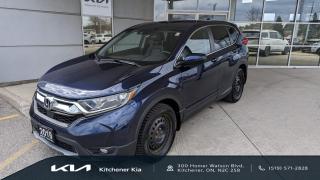 <p>Blue 2019 Honda CR-V in highly sought  after EX-L trim package.  Loaded with amazing features – leather, heated seats, rear camera, lane keep assist and tons more.</p>

<p> </p>

<p>Come on by for your free test drive today!  Fully certified and ready for its new home.</p>

<p> </p>

<p>Kitchener Kia’s Used Car Philosophy: Provide each client with an open, honest and transparent used car buying process. With the use of real time pricing software, complimentary Carfax reports and an in-depth safety inspection review, you can rest assured that your used car purchase will offer you the best value and use of your time.</p>

<p>Kitchener Kia proudly serves all neighbouring communities including: Kitchener, Waterloo, Cambridge, Guelph, St. Thomas, Strathroy, Clinton, Owen Sound, Sarnia, Listowel, Woodstock, Grand Bend, Port Stanley, Belmont, Ingersoll, Brantford, Paris, and Chatham.</p>

<p><strong>519-571-2828<br />
sales@kitchenerkia.com</strong></p>
OAC and term subject to bank approval and year of vehicle.