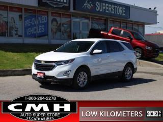 <b>UNDER 50,000 KMS !! AWD !! REAR CAMERA, LANE DEPARTURE, COLLISION SENSORS, APPLE CARPLAY, ANDROID AUTO, BLUETOOTH, TOUCH DISPLAY SCREEN, STEERING WHEEL AUDIO CONTROLS, CRUISE CONTROL, POWER DRIVER SEAT, HEATED SEATS, REMOTE START, 17-INCH ALLOY WHEELS</b><br>      This  2020 Chevrolet Equinox is for sale today. <br> <br>When Chevrolet designed the Equinox, they got every detail just right. Its the perfect size, roomy without being too big. This compact SUV pairs eye-catching style with a spacious and versatile cabin thats been thoughtfully designed to put you at the centre of attention. This mid size crossover also comes packed with desirable technology and safety features. For a mid sized SUV, its hard to beat this Chevrolet Equinox. This low mileage  SUV has just 46,543 kms. Its  white in colour  . It has an automatic transmission and is powered by a  170HP 1.5L 4 Cylinder Engine. <br> <br> Our Equinoxs trim level is LT. Upgrading to this Equinox LT is a great choice as it comes loaded with aluminum wheels, HID headlights, a 7 inch touchscreen display with Apple CarPlay and Android Auto, active aero shutters for better fuel economy, an 8-way power driver seat and power heated outside mirrors. It also has a remote engine start, heated front seats, a rear view camera, 4G WiFi capability, steering wheel with audio and cruise controls, lane keep assist and lane departure warning, forward collision alert, forward automatic emergency braking and pedestrian detection. Additional features include Teen Driver technology, Bluetooth streaming audio, StabiliTrak electronic stability control and a split folding rear seat to make loading and unloading large objects a breeze!<br> <br>To apply right now for financing use this link : <a href=https://www.cmhniagara.com/financing/ target=_blank>https://www.cmhniagara.com/financing/</a><br><br> <br/><br>Trade-ins are welcome! Financing available OAC ! Price INCLUDES a valid safety certificate! Price INCLUDES a 60-day limited warranty on all vehicles except classic or vintage cars. CMH is a Full Disclosure dealer with no hidden fees. We are a family-owned and operated business for over 30 years! o~o