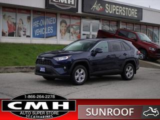 <b>GREAT FEATURES !! AWD !! REAR CAMERA, BLIND SPOT, LANE DEPARTURE, ADAPTIVE RADAR CRUISE CONTROL, COLLISION SENSORS, BLUETOOTH, SUNROOF, POWER DRIVER SEAT, HEATED SEATS, HEATED STEERING WHEEL, DUAL CLIMATE CONTROL, POWER LIFTGATE, 17-INCH ALLOY WHEELS</b><br>      This  2021 Toyota RAV4 is for sale today. <br> <br>Introducing the Toyota RAV4, a radical redesign of a storied legend. While the RAV4 is loaded with modern creature comforts, conveniences, and safety, this SUV is still true to its roots with incredible capability. Whether youre running errands in the city or exploring the countryside, the RAV4 empowers your ambitions and redefines what you can do. Make new and exciting memories in this ultra efficient Toyota RAV4 today! This  SUV has 52,267 kms. Its  blue in colour  . It has an automatic transmission and is powered by a  203HP 2.5L 4 Cylinder Engine. <br> <br> Our RAV4s trim level is XLE. Stepping up to this luxurious RAV4 XLE is a great choice as it comes with premium features such as a power sunroof, dual zone climate control, Toyotas Smart Key system with push button start, a 7 inch touchscreen with Entune Audio 3.0, Apple CarPlay, Android Auto, extra USB and aux inputs, heated seats with more premium seat material, a leather heated steering wheel and stylish aluminum wheels. Additional features includes a power drivers seat, LED headlights and fog lights, heated power mirrors, Toyota Safety Sense 2.0, dynamic radar cruise control, automatic highbeam assist, blind spot monitoring with rear cross traffic alert, and lane keep assist with lane departure warning plus so much more.<br> <br>To apply right now for financing use this link : <a href=https://www.cmhniagara.com/financing/ target=_blank>https://www.cmhniagara.com/financing/</a><br><br> <br/><br>Trade-ins are welcome! Financing available OAC ! Price INCLUDES a valid safety certificate! Price INCLUDES a 60-day limited warranty on all vehicles except classic or vintage cars. CMH is a Full Disclosure dealer with no hidden fees. We are a family-owned and operated business for over 30 years! o~o