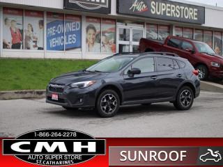 <b>EYESIGHT PACKAGE !! AWD !! REAR CAMERA, LANE KEEPING ASSIST, BLIND SPOT MONITORING, COLLISION SENSORS, ADAPTIVE CRUISE CONTROL, APPLE CARPLAY, ANDROID AUTO, BLUETOOTH, SUNROOF, POWER DRIVER SEAT, HEATED SEATS, STEERING WHEEL AUDIO CONTROLS, 17-INCH ALLOYS</b><br>      This  2019 Subaru Crosstrek is for sale today. <br> <br>Designed to go further, the safe, reliable and capable 2019 Subaru Crosstrek will take you where others cant. Whether its a highway or high pass the Crosstreks high clearance, all wheel drive, and well tuned suspension will take you to work in comfort and to the trailhead with ease. Find those hard to get to places with the 2019 Subaru Crosstrek.This  SUV has 113,672 kms. Its  gray in colour  . It has an automatic transmission and is powered by a  152HP 2.0L 4 Cylinder Engine.  This vehicle has been upgraded with the following features: Back Up Camera, Laser Cruise, Blind Spot Sensor, Lane Departure Warning, Forward Crash Sensor, Sunroof, Drivers Power Seat. <br> <br>To apply right now for financing use this link : <a href=https://www.cmhniagara.com/financing/ target=_blank>https://www.cmhniagara.com/financing/</a><br><br> <br/><br>Trade-ins are welcome! Financing available OAC ! Price INCLUDES a valid safety certificate! Price INCLUDES a 60-day limited warranty on all vehicles except classic or vintage cars. CMH is a Full Disclosure dealer with no hidden fees. We are a family-owned and operated business for over 30 years! o~o