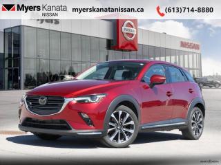 <b>Heads Up Display,  Sunroof,  Leather Seats,  Navigation,  Aluminum Wheels!</b><br> <br>  Compare at $25435 - KANATA NISSAN PRICE is just $23995! <br> <br>   More than a grocery getter, this CX-3 was designed to unlock your true potential. This  2021 Mazda CX-3 is for sale today in Kanata. This  SUV has 66,558 kms. Its  red in colour  . It has an automatic transmission and is powered by a  148HP 2.0L 4 Cylinder Engine. <br> <br> Our CX-3s trim level is GT. This CX-3 GT comes with plenty of amazing technology and luxurious features such as an active driving display on the windshield, larger and more stylish aluminum wheels, a 7 inch colour touchscreen with Mazda Connect, navigation, wireless Apple CarPlay and Android Auto. It also comes with a power sunroof, heated seats with power / memory settings for the driver, a heated steering wheel, distance pacing cruise control, lane departure warning, traffic sign recognition, Bose premium audio, blind spot monitoring, smart city brake support LED signature lighting and an advanced proximity keyless entry system. Additional features are plush leather seats, soft touch surfaces with unique stitching detail, suede interior trim and chrome exterior accents. This vehicle has been upgraded with the following features: Heads Up Display,  Sunroof,  Leather Seats,  Navigation,  Aluminum Wheels,  Heated Seats,  Heated Steering Wheel. <br> <br/><br> Payments from <b>$385.94</b> monthly with $0 down for 84 months @ 8.99% APR O.A.C. ( Plus applicable taxes -  and licensing    ).  See dealer for details. <br> <br>*LIFETIME ENGINE TRANSMISSION WARRANTY NOT AVAILABLE ON VEHICLES WITH KMS EXCEEDING 140,000KM, VEHICLES 8 YEARS & OLDER, OR HIGHLINE BRAND VEHICLE(eg. BMW, INFINITI. CADILLAC, LEXUS...)<br> Come by and check out our fleet of 40+ used cars and trucks and 100+ new cars and trucks for sale in Kanata.  o~o
