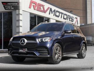 2021 Mercedes Benz GLE450 4MATIC | MHEV | 360 Camera | Panoramic Sunroof | Heated Seats and Steering<br/>  <br/> Cavansite Blue Exterior | Black Leather Interior | 20 AMG Double Spoke Alloy Wheels | Keyless Entry | Blind Spot Assist | LED Headlamps | Front Power Seats | Front and Rear Heated Seats | Power Trunk | Voice Control | Bluetooth Connection | Cruise Control | Drive Mode Select | Fold-In Power Mirrors | Panoramic Sunroof | Heated Steering Wheel | Temperature Controlled Cup Holders | Wireless Charging Station | Push Button Start | 360 Camera | Navigation | Massage Seats | Ambient Lighting | Active Brake Assist | Apple CarPlay | Android Auto | Active Parking Assist Collision Warning System with Active Brake Application | Premium Package | Aluminum Running Boards and much more. <br/> <br/>  <br/> This Vehicle has travrlled 87,850km. <br/> <br/>  <br/> *** NO additional fees except for taxes and licensing! *** <br/> <br/>  <br/> *** 100-point inspection on all our vehicles & always detailed inside and out *** <br/> <br/>  <br/> RevMotors is at your service to ensure you find the right car for YOU. Even if we do not have it in our inventory, we are more than happy to find you the vehicle that you are looking for. Give us a call at 613-791-3000 or visit us online at www.revmotors.ca <br/> <br/>  <br/> a nous donnera du plaisir de vous servir en Franais aussi! <br/> <br/>  <br/> CERTIFICATION * All our vehicles are sold Certified and E-Tested for the province of Ontario (Quebec Safety Available, additional charges may apply) <br/> FINANCING AVAILABLE * RevMotors offers competitive finance rates through many of the major banks. Should you feel like youve had credit issues in the past, we have various financing solutions to get you on the road.  We accept No Credit - New Credit - Bad Credit - Bankruptcy - Students and more!! <br/> EXTENDED WARRANTY * For your peace of mind, if one of our used vehicles is no longer covered under the manufacturers warranty, RevMotors will provide you with a 6 month / 6000KMS Limited Powertrain Warranty. You always have the options to upgrade to more comprehensive coverage as well. Well be more than happy to review the options and chose the coverage thats right for you! <br/> TRADES * Do you have a Trade-in? We offer competitive trade in offers for your current vehicle! <br/> SHIPPING * We can ship anywhere across Canada. Give us a call for a quote and we will be happy to help! <br/> <br/>  <br/> Buy with confidence knowing that we always have your best interests in mind! <br/>