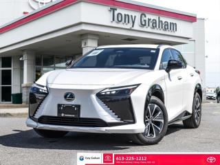 At Tony Graham Toyota, were thrilled to introduce the 2023 Lexus RZ 450e, an electrifying addition to our lineup. The RZ 450e epitomizes luxury and innovation in the realm of electric vehicles. Boasting a sleek exterior design and advanced aerodynamics, this electric SUV exudes elegance and sophistication. Powered by an efficient electric drivetrain, it delivers exhilarating performance with instant torque and smooth acceleration. Equipped with cutting-edge technology, including an intuitive infotainment system and advanced driver-assistance features, the RZ 450e offers a seamless driving experience. Inside the cabin, luxury abounds with premium materials, refined craftsmanship, and spacious seating for all passengers. With its zero-emission powertrain and uncompromising luxury, the 2023 Lexus RZ 450e at Tony Graham Toyota sets a new standard for electric SUVs, providing customers with an eco-friendly and luxurious driving experience like never before.